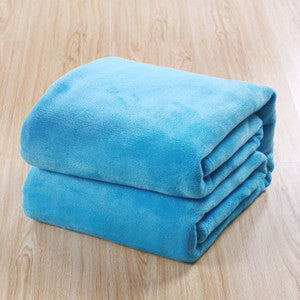 Online discount shop Australia - Flannel solid color Blanket air/sofa/bedding Throws soft Plaids flat Bedsheet 150*200cm 180*200cm 200*230cm 230*250cm
