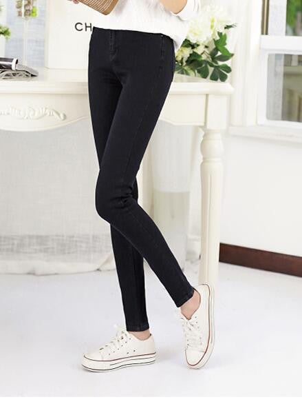 fashion brand women skinny pencil jeans denim elastic pants washing color good woman casual jean pants