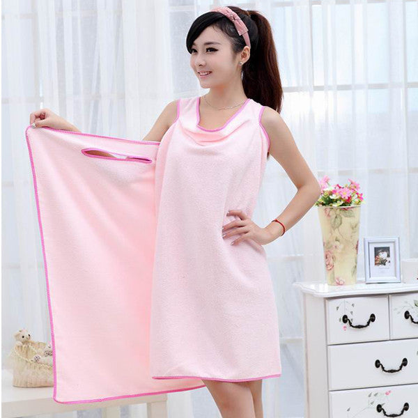 Online discount shop Australia - Bath Towels Fashion Lady Girls Wearable Fast Drying Magic Bath Towel Beach Spa Bathrobes Bath Skirt