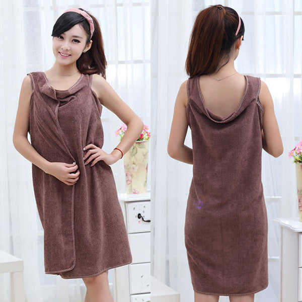 Online discount shop Australia - Bath Towels Fashion Lady Girls Wearable Fast Drying Magic Bath Towel Beach Spa Bathrobes Bath Skirt