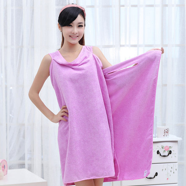 Online discount shop Australia - Bath Towels Fashion Lady Girls Wearable Fast Drying Magic Bath Towel Beach Spa Bathrobes Bath Skirt
