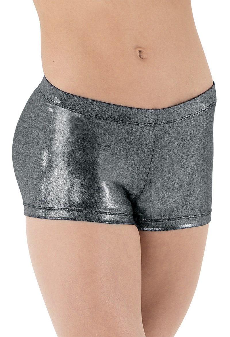 Online discount shop Australia - Low Waist Womens Nylon Stretch Metallic Dance Shorts Wet Look Gold Booty Dancer Shorts Spandex Lycra Boy Shorts Party Wear