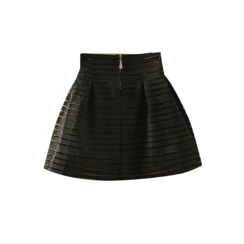Online discount shop Australia - Fashion Women Flower Printed High Waisted Tutu Pleated Skirts Zipper Midi Elastic Skirt