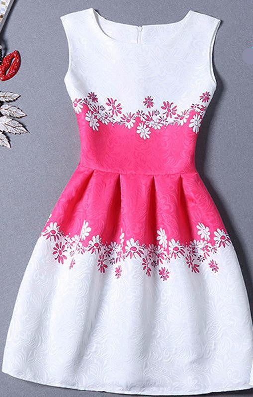 Summer Dress Women Butterfly Sleeveless Casual Dresses Ladies vintage print plus size jacquard clothing