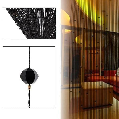 Tassel Curtain Crystal Beads Tassel Silk String Curtain Window Door Divider Sheer Curtains Valance Door Windows Panel Curtain
