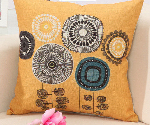 Online discount shop Australia - 4 colors classic linen decorative cushion covers for sofa car office bedding cushion cover 45x45cm