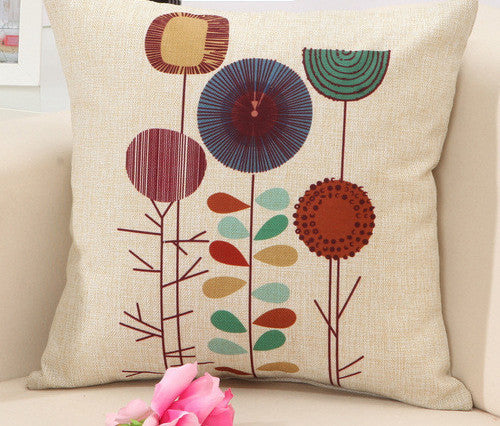 Online discount shop Australia - 4 colors classic linen decorative cushion covers for sofa car office bedding cushion cover 45x45cm