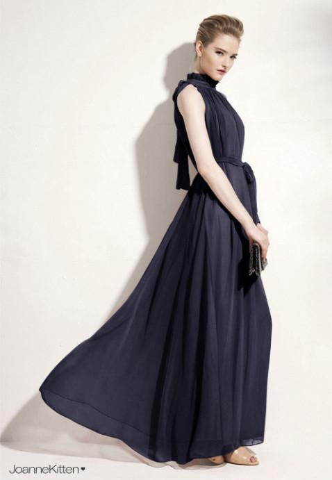 women sexy chiffon maxi dress woman party vestido dresses nymph hang neck collar clothes