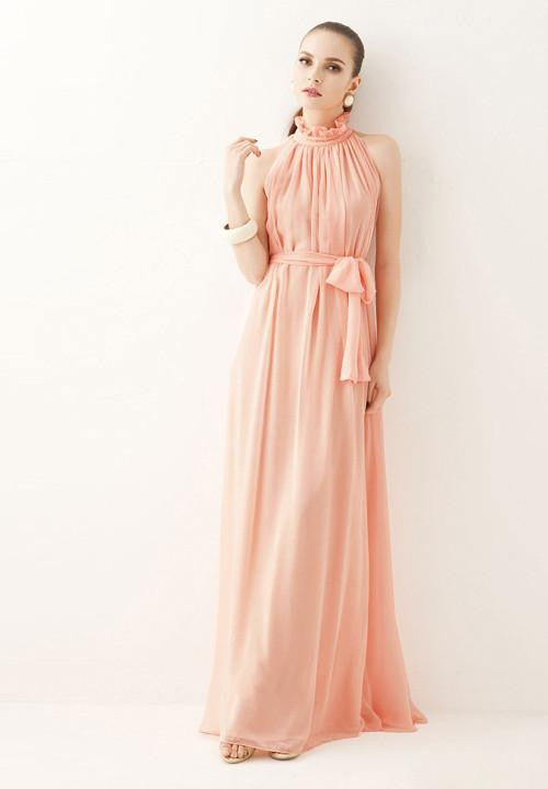 women sexy chiffon maxi dress woman party vestido dresses nymph hang neck collar clothes