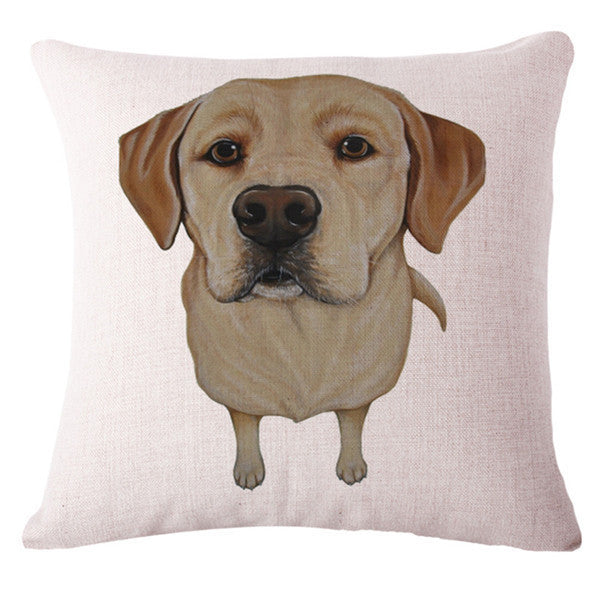 Online discount shop Australia - Cute Animals Pet Dog Pattern Cushion Cover For Sofa Home Decor Almofadas 45X45cm Decorative Throw Pillows Case IN STOCK