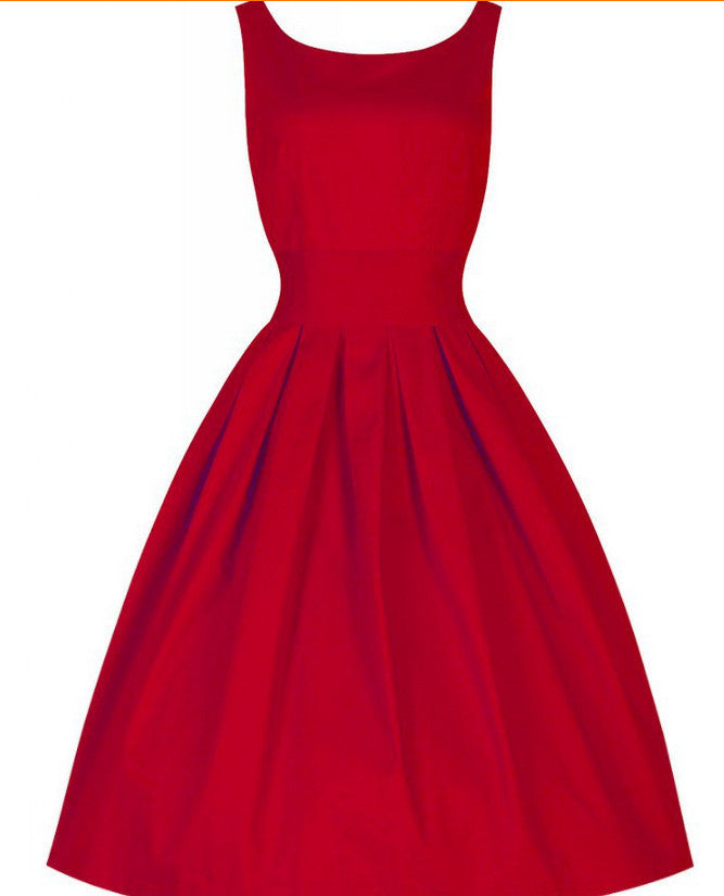 Online discount shop Australia - Fashion Summer Dot Floral Print Party Dress 50s Women Robe Rockabilly Vintage Swing Pinup Dresses vestidos de fiesta