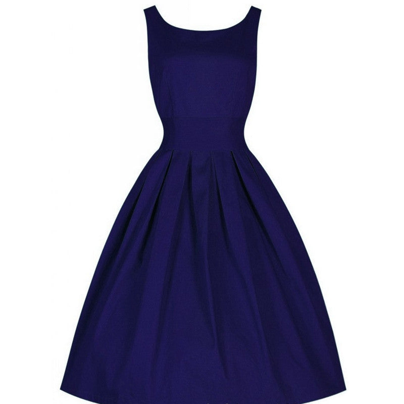 Online discount shop Australia - Fashion Summer Dot Floral Print Party Dress 50s Women Robe Rockabilly Vintage Swing Pinup Dresses vestidos de fiesta