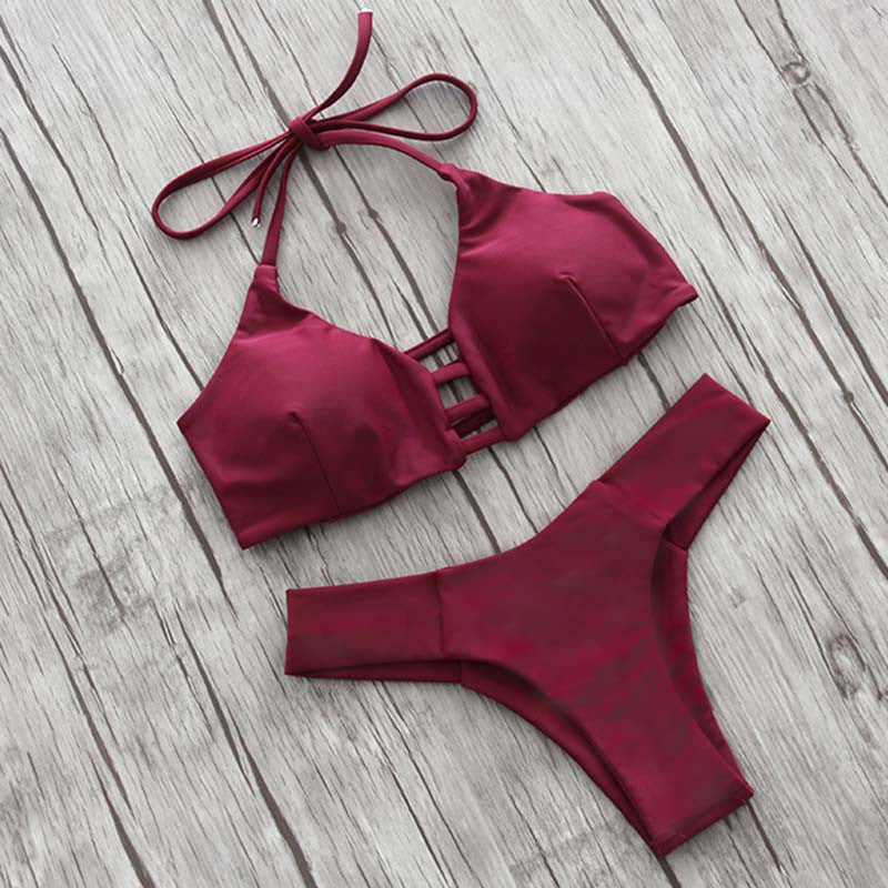Online discount shop Australia - Bikinis Women Push Up Women Sexy Print Bikini Set Beach Bathing Suits Biquini