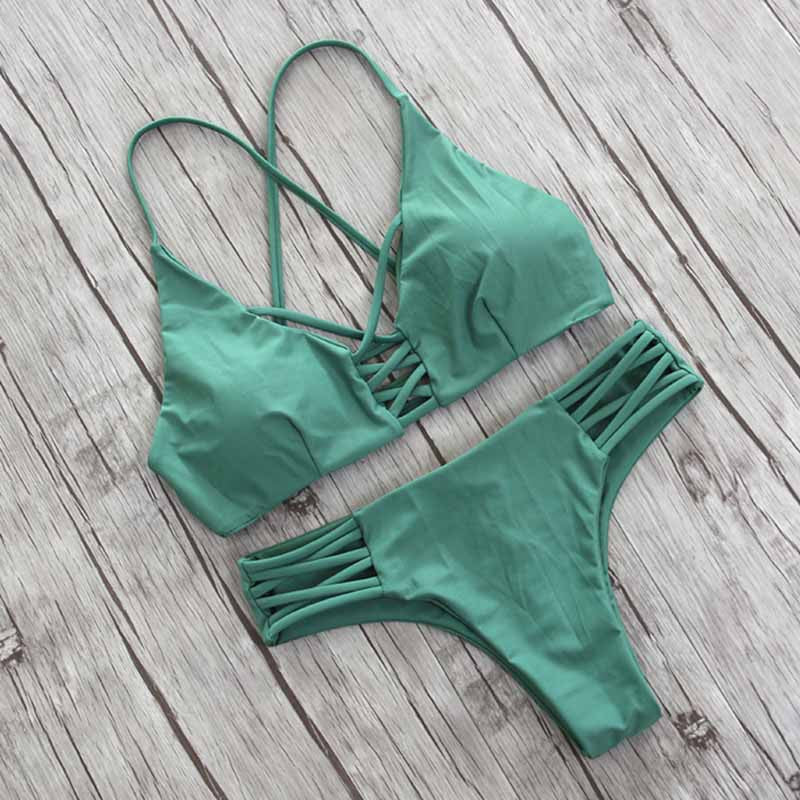 Online discount shop Australia - Bikinis Women Push Up Women Sexy Print Bikini Set Beach Bathing Suits Biquini