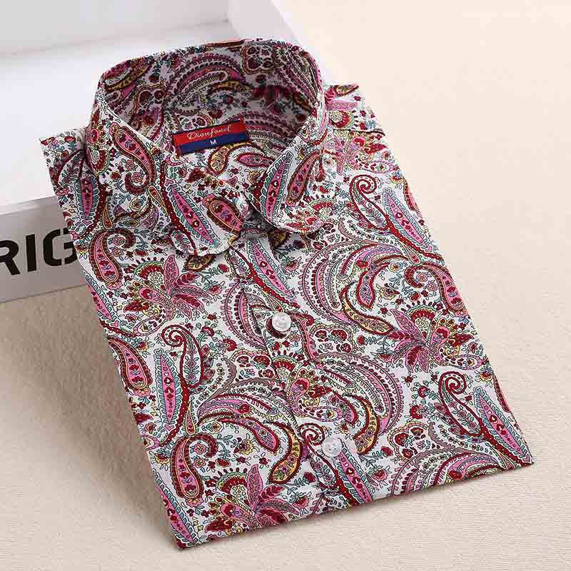 Online discount shop Australia - Blouse Shirt Women Long Sleeve Shirts women Cotton Casual Blouses Plus Size Women Clothing Blouse