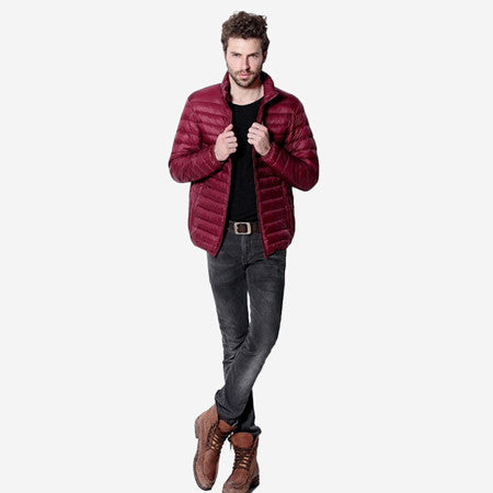Online discount shop Australia - Mens Duck Down Jacket Men Solid Breathable Jackets Men Outdoors Coats Parka chaqueta hombre Plus Size 3XL