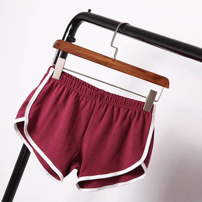 Summer Street Fashion Shorts Women Elastic Waist Short Pants Women All-match Loose Solid Soft Cotton Casual Short
