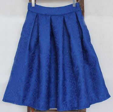 Vintage Skirt High Waist Work Wear Midi Skirts Womens Fashion