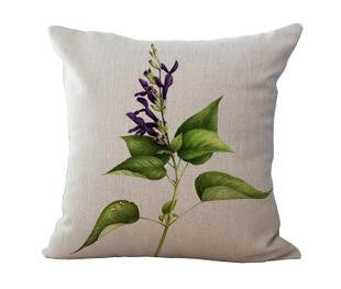 Rose Flower Small Fresh Cotton Linen Cushion Home Sofa Car Decorative Pillow Decor Pillow
