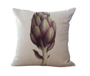 Rose Flower Small Fresh Cotton Linen Cushion Home Sofa Car Decorative Pillow Decor Pillow