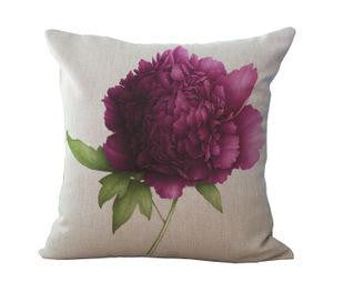 Rose Flower Small Fresh Cotton Linen Cushion Home Sofa Car Decorative Pillow Decor Pillow
