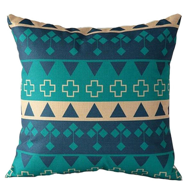 Online discount shop Australia - Cushion Cover Nordic Pillow Case Cotton Linen Flower Round 3D Board Cushion Cover Home Decorative Pillow Cover