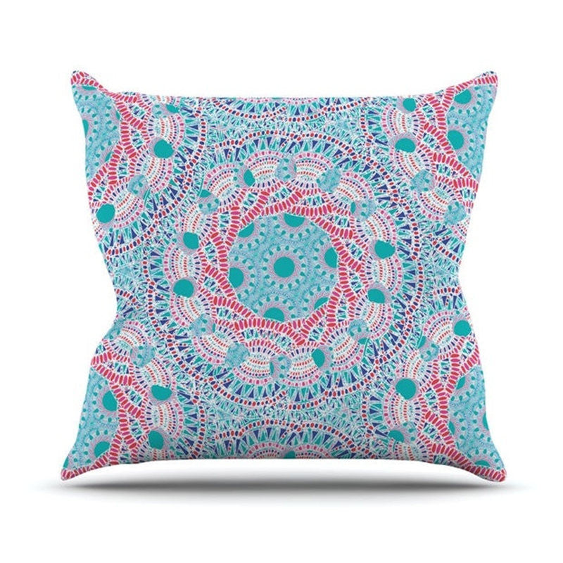 Online discount shop Australia - Cushion Cover Nordic Pillow Case Cotton Linen Flower Round 3D Board Cushion Cover Home Decorative Pillow Cover
