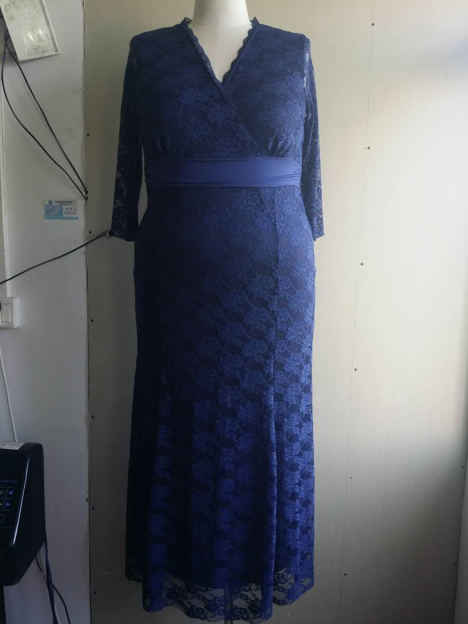 Women Big Large Plus Size Elegant Evening Maxi Long Little Black Red Party Lace Dresses