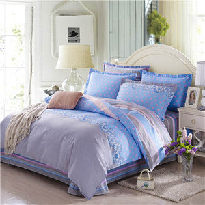 Online discount shop Australia - bedding sets 4pcs stripe duvet quilt cover for king queen full twin size bedclothes 100%cotton cartoon bed linen kids bedsheet