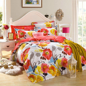 Online discount shop Australia - bedding sets 4pcs stripe duvet quilt cover for king queen full twin size bedclothes 100%cotton cartoon bed linen kids bedsheet