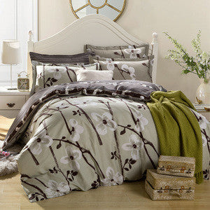 Online discount shop Australia - bedding sets 4pcs stripe duvet quilt cover for king queen full twin size bedclothes 100%cotton cartoon bed linen kids bedsheet