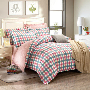 Online discount shop Australia - bedding sets 4pcs stripe duvet quilt cover for king queen full twin size bedclothes 100%cotton cartoon bed linen kids bedsheet