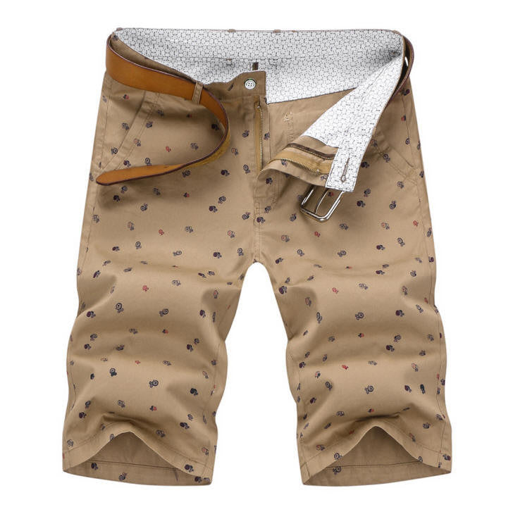 mens shorts print casual Men's shorts fashion cotton shorts homme shorts khaki white green-Dollar Bargains Online Shopping Australia