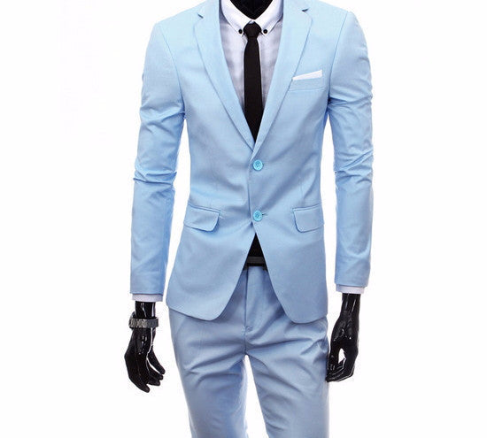 Online discount shop Australia - boutique men suit sets / Men's two button Blazers suit+vest+jacket pants