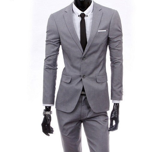 Online discount shop Australia - boutique men suit sets / Men's two button Blazers suit+vest+jacket pants