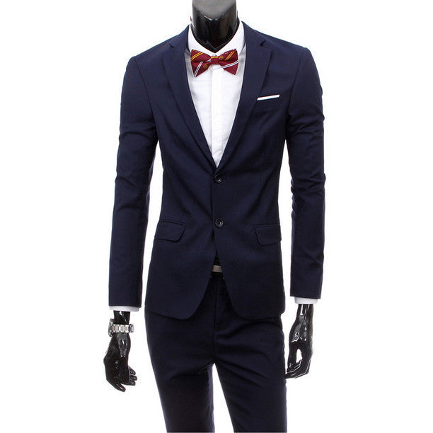 Online discount shop Australia - boutique men suit sets / Men's two button Blazers suit+vest+jacket pants