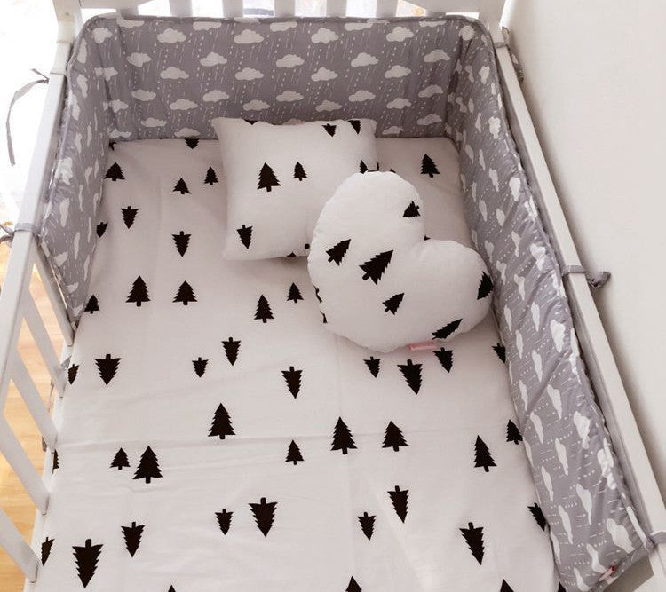 Online discount shop Australia - (1pcs bumper only)Fashion hot crib bumper infant bed,baby bed bumper fashion /star/dot/tree,safe protection for baby use