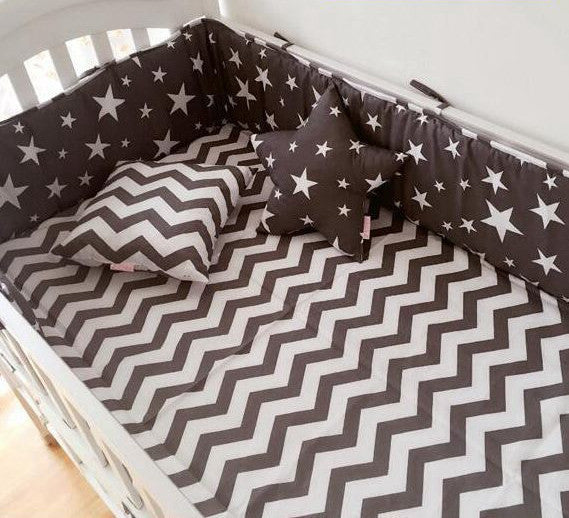 Online discount shop Australia - (1pcs bumper only)Fashion hot crib bumper infant bed,baby bed bumper fashion /star/dot/tree,safe protection for baby use