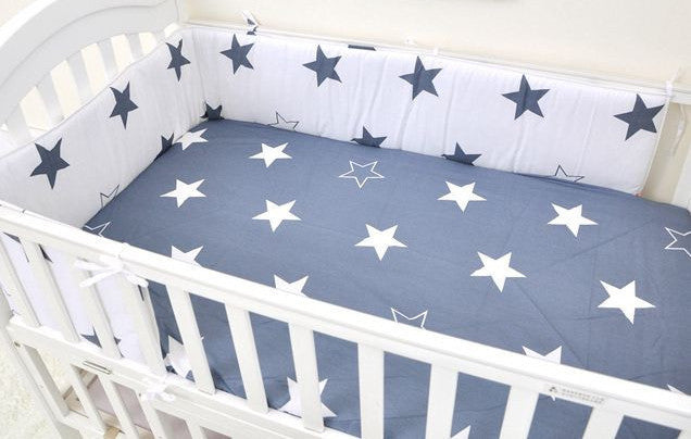Online discount shop Australia - (1pcs bumper only)Fashion hot crib bumper infant bed,baby bed bumper fashion /star/dot/tree,safe protection for baby use