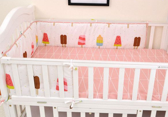 Online discount shop Australia - (1pcs bumper only)Fashion hot crib bumper infant bed,baby bed bumper fashion /star/dot/tree,safe protection for baby use
