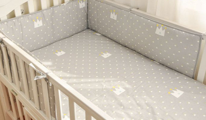 Online discount shop Australia - (1pcs bumper only)Fashion hot crib bumper infant bed,baby bed bumper fashion /star/dot/tree,safe protection for baby use