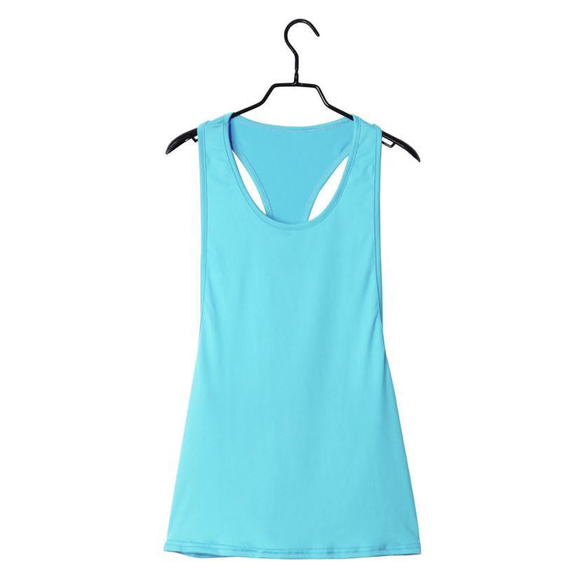 Fitness Clothes Women Tank Tops Loose Workout Sleeveless Quick Dry Vest Singlet For Women T-shirt