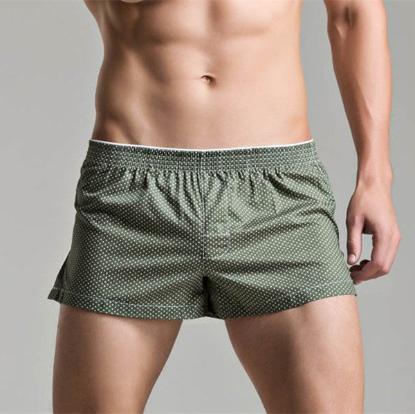 Online discount shop Australia - Men's Underwear Loose Leisure Shorts Cotton Comfortable Men Boxer Shorts Fashion Plaid Boxers Men Lounge Home Wear Underwears