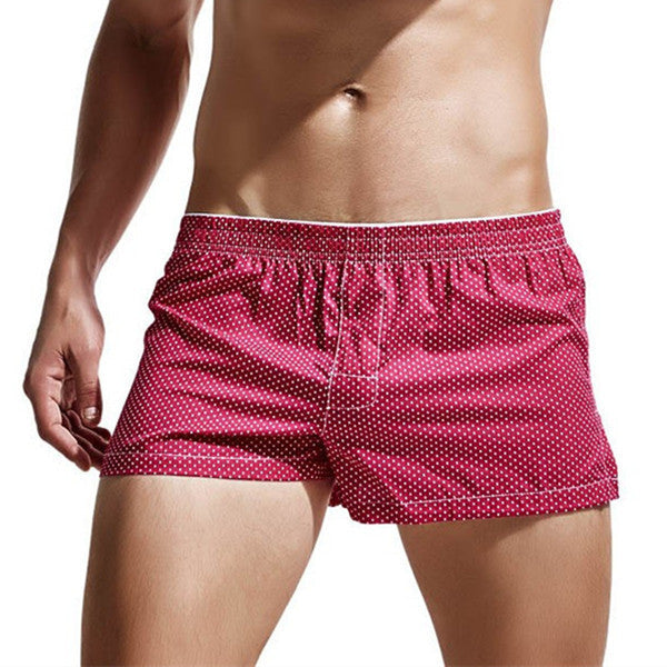 Online discount shop Australia - Men's Underwear Loose Leisure Shorts Cotton Comfortable Men Boxer Shorts Fashion Plaid Boxers Men Lounge Home Wear Underwears