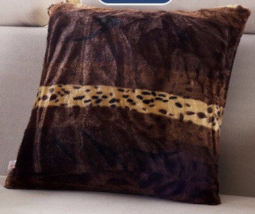 Online discount shop Australia - Decorative Cushion Cover 43x43cm throw pillows Leopard Zebra tiger giraffe Velvet Fabric seat cushion cover sofa pillowcase B46