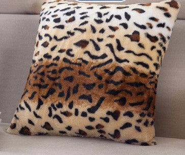 Online discount shop Australia - Decorative Cushion Cover 43x43cm throw pillows Leopard Zebra tiger giraffe Velvet Fabric seat cushion cover sofa pillowcase B46