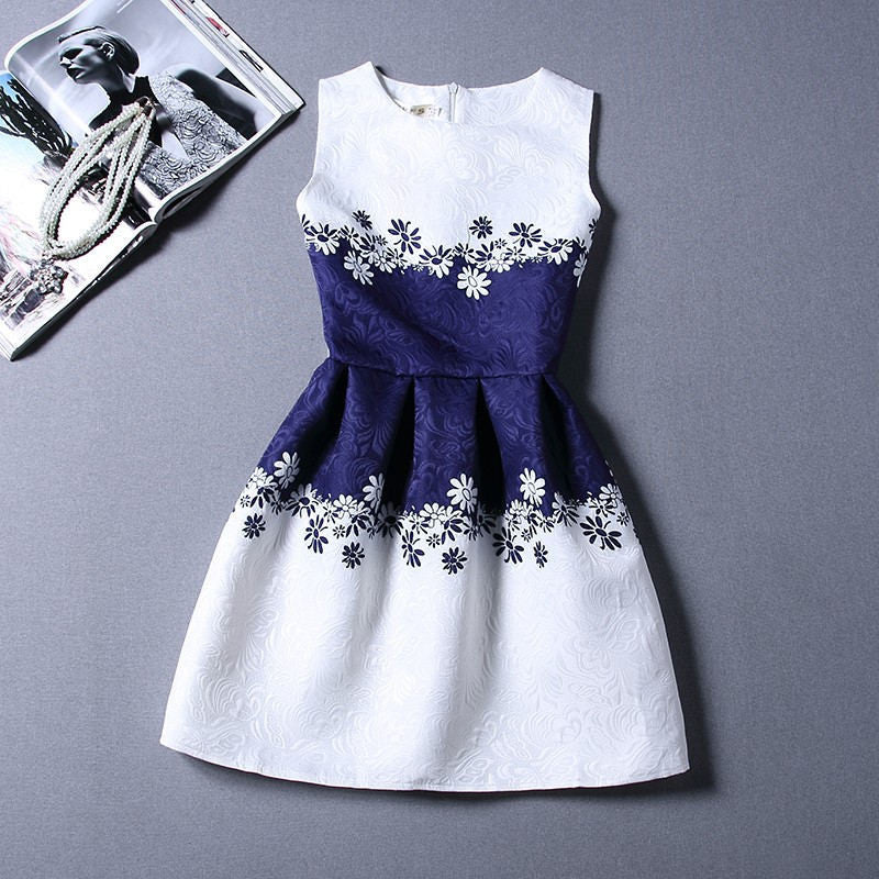 Print Summer Women Casual Dress Ethnic Ladies A-Line Party Evening Elegant Dresses Female Plus Size XL