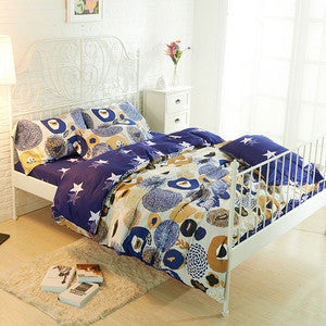 Online discount shop Australia - Bedding Set Queen Full Size Bedlinen (1pc comforter case+1pc bedsheet+2pc pillowcases) 4pc Duvet Cover Sets
