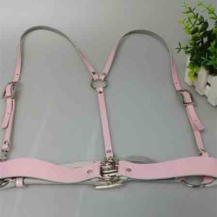 Basic Style Women Men Handmade Underbust Waist Belt Y Leather Harness Body Cage Straps