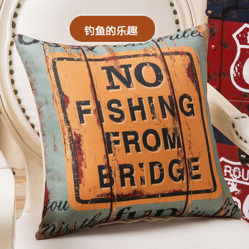 Online discount shop Australia - New Arrival Home Decorative Sofa Cushion Throw Pillowcases 18" Vintage Cotton Linen Square Pillow AU61